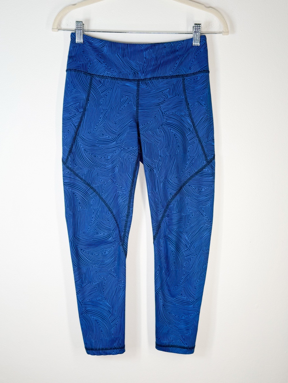 Patagonia Centered Crop Printed Leggings Blue Women’s Size Small